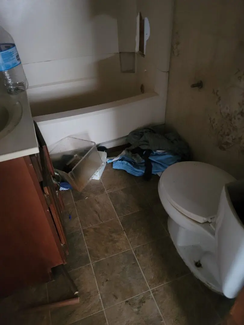 A Bathroom Junk Room Under Remodeling
