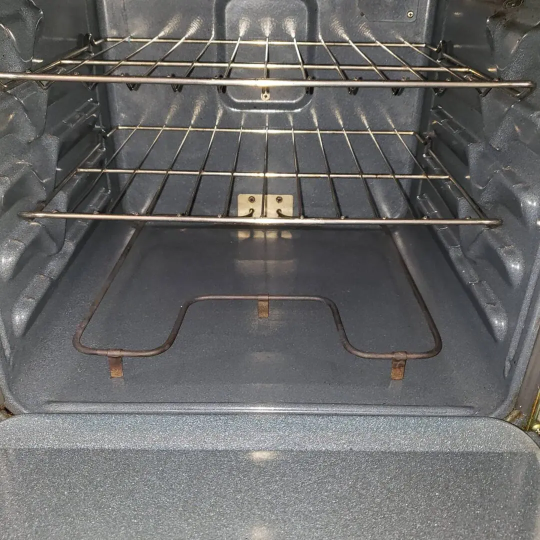 The polished clean interior of a grilling machine